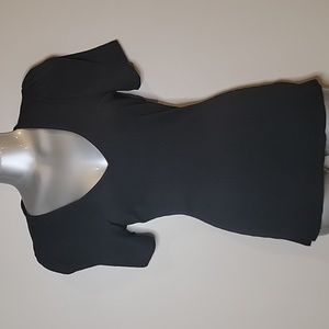 Express women's black short puff sleeve size s